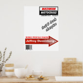 Dirt Bike Motocross Hoesje Poster (Keuken)