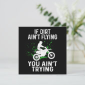 Dirt Bike Motocross If Dirt Aint Flying You Aint T Kaart (Staand voorkant)