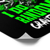 Dirt Bike Motocross, ik ben niet gek dat ik willek Poster (Hoek)