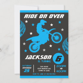 Dirt Bike Motocross Motorfiets Jongens Verjaardag  Kaart