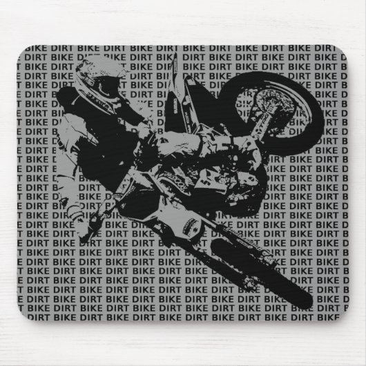 Dirt Bike Motocross Mousepad Muismat (Voorkant)