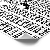 Dirt Bike Motocross-Poster Poster (Hoek)