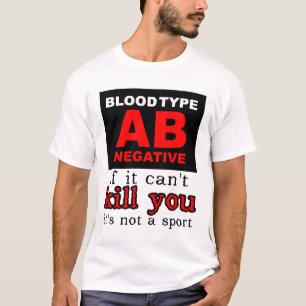 Dirt Bike Motocross T-shirt - Bloedgroep AB Negati