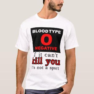 Dirt Bike Motocross T-shirt - Bloedgroep O Negatie