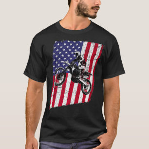 Dirt Bike Motorcross Amerikaanse T-shirt Graphic