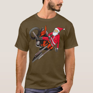 Dirt Bike Motorcross Freestyle Kerstmis T-shirt