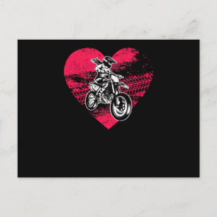 Dirt Bike Motorcross MX Rider Valentijnsdag Bike Briefkaart