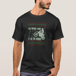 Dirt Bike Motorcross MX Ugly Sweater Knit Christma T-shirt