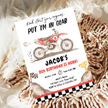 Dirt Bike Motorcross Racing Fietsen Jongen Verjaar