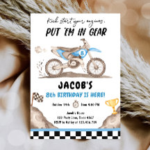 Dirt Bike Motorcross Racing Fietsen Jongen Verjaar
