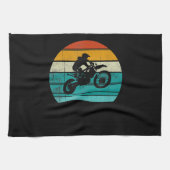 Dirt Bike Motorcycle - cadeau voor mannen Theedoek (Horizontaal)