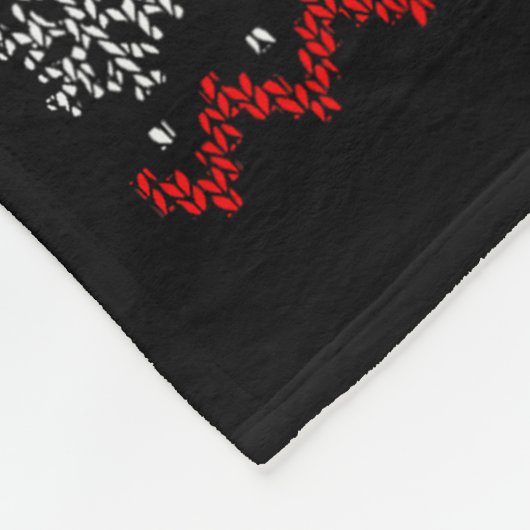 Dirt Bike Motorcycle Pajama Ugly Christmas Biker  Fleece Deken (Hoek)