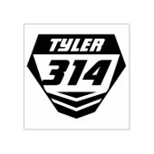 Dirt Bike Motorcycle Racing Front Number Bord Rubberstempel (Afrduk)