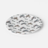 Dirt Bike Motorfiets Verjaardagspapier Bord (Gekanteld)