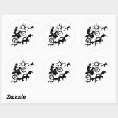 Dirt Bike Mountain Ronde Sticker (Vel)