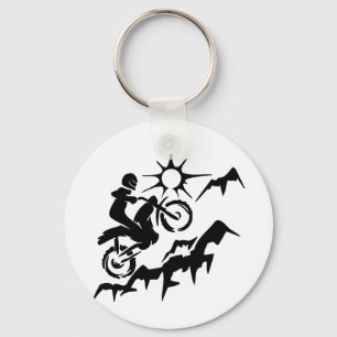 Dirt Bike Mountain Sleutelhanger