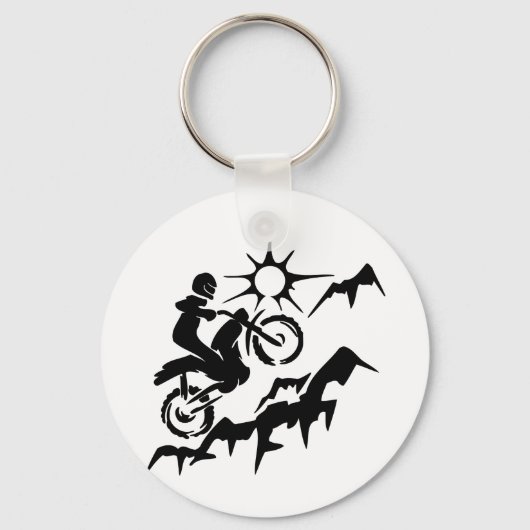 Dirt Bike Mountain Sleutelhanger (Voorkant)