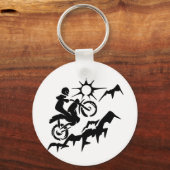 Dirt Bike Mountain Sleutelhanger (Voorkant)