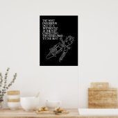 Dirt Bike Nut Motocross Funny Poster Humor (Keuken)