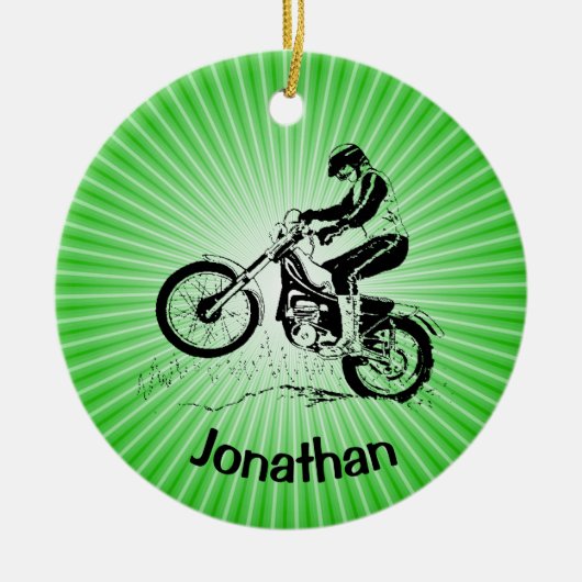 Dirt Bike Ornament (Voorkant)