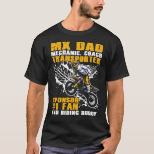 Dirt Bike Papa Graphic Plus Size Riding Motorcross T-shirt