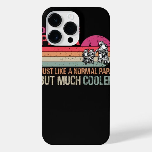 Dirt Bike Papa Motocross Enduro Motorcycle Sport F iPhone Hoesje (Achterkant)