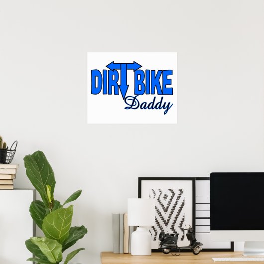 Dirt Bike papa Poster (Thuiskantoor)