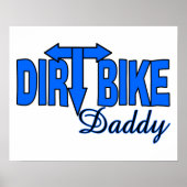 Dirt Bike papa Poster (Voorkant)