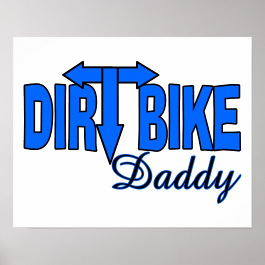 Dirt Bike papa Poster (Voorkant)