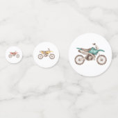 Dirt Bike party confetti (Voorkanten)