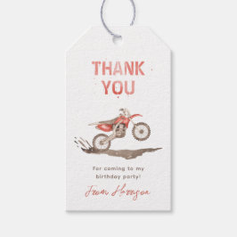 Dirt Bike Party Favor Labels | Raceferentags Cadeaulabel