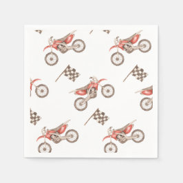 Dirt Bike Party Paper Napkins | Bike Napkins Servet