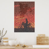 Dirt Bike Quote Poster 001 (Keuken)