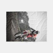 Dirt Bike Race 2 Blanket Fleece Deken (Voorkant (Horizontaal))