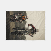 Dirt Bike Race Fleece Deken (Voorkant (Horizontaal))