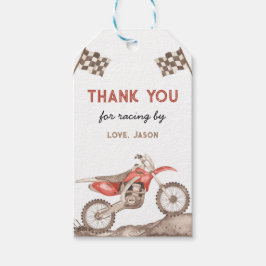Dirt Bike, Racefiets, Motorcross Gift Label Cadeaulabel