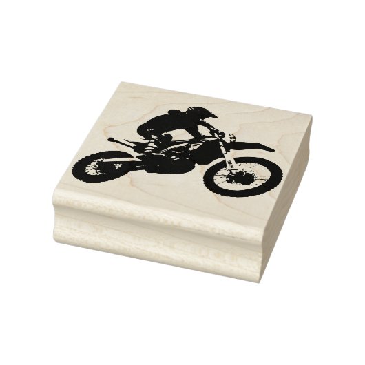 Dirt Bike Racer Rubberstempel (Stempel)