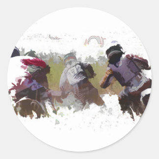 Dirt bike Racers Ronde Sticker