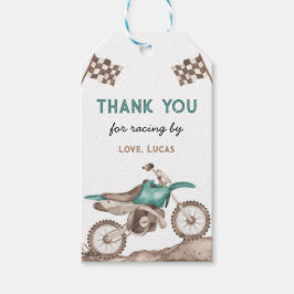 Dirt Bike, Racing Bike, Motocross Cadeaubijslage Cadeaulabel