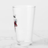 Dirt Bike Red Custom Sportnaam Racing Glas (Links)