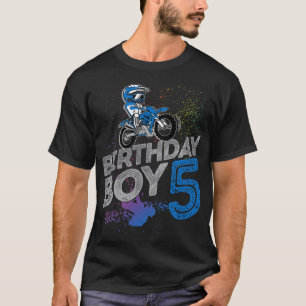 Dirt Bike Rider 5 Jaar Oud Motorcross 5e Verjaarda T-shirt