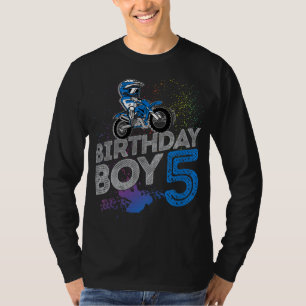Dirt Bike Rider 5 Jaar Oud Motorcross 5e Verjaarda T-shirt