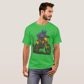 Dirt Bike Rider in actie T-shirt (Voorkant volledig)