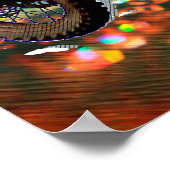 Dirt Bike Rider in Crystal Rain Storm Poster (Hoek)