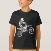 Dirt Bike Rider Motocross Enduro Dirt Biking Boys T-shirt (Voorkant)