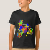 Dirt Bike Rider Motocross Enduro Dirt Biking Boys T-shirt (Voorkant)