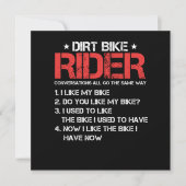 Dirt Bike Rider Motocross-motorfiets Gif Kaart (Voorkant)