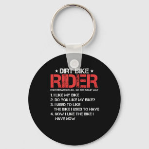 Dirt Bike Rider Motocross-motorfiets Gif Sleutelhanger