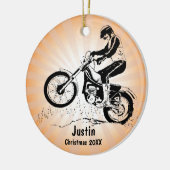Dirt Bike Rider Ornament (Links)