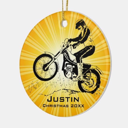 Dirt Bike Rider Ornament (Links)